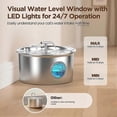 thumbnail image 4 of Cat Water Fountain Stainless Steel Cat Fountain for Drinking Pet Water Fountain for Small Dog Large Kitty EU Plug, 4 of 5