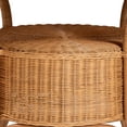 thumbnail image 5 of bali & pari Abena Bohemian Scalloped Light Honey Rattan Dining Table, 5 of 6