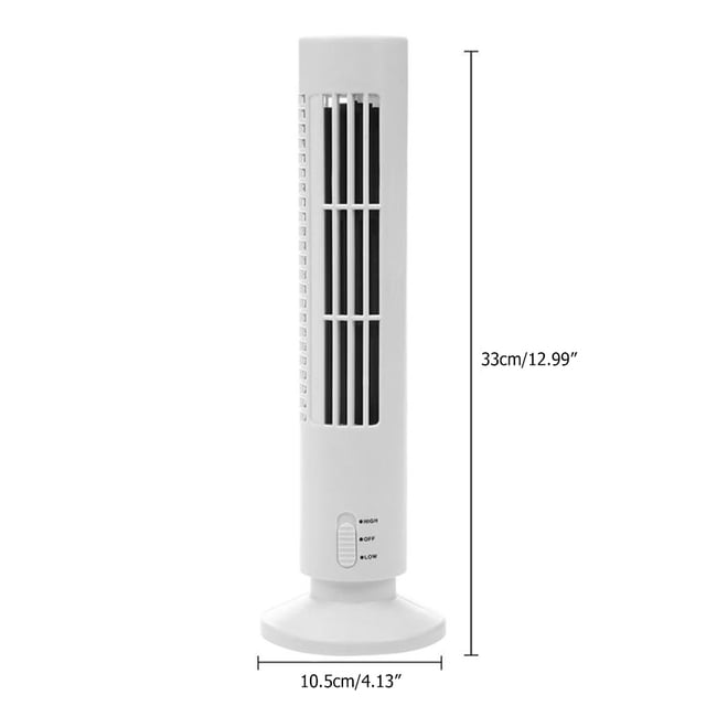 Ventilador de escritorio Jadeshay USB portátil de aire acondicionado vertical 10,5 cm diámetro 33 cm altura