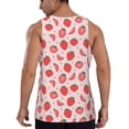 thumbnail image 3 of Fotbe Strawberry Pattern Men's Quick Dry Workout Tank Top Gym Muscle Tee Fitness Bodybuilding Sleeveless T Shirt Breathable Workout Shirt-, 3 of 9
