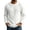 White, variant on Men's Pullover Sweater Crewneck Cable Knit Long Sleeve Sweater Classic Soft Knitted Sweaters with Ribbing Edge