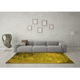 thumbnail image 3 of Ahgly Company Machine Washable Indoor Rectangle Oriental Yellow Industrial Area Rugs, 8' x 10', 3 of 4