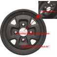 thumbnail image 4 of Telyswee 2 Pack 25x10-12 ATV Tires 6 Ply All-Terrain Tire with 12" Rim, 4 Lug Hole, PCD 4x156mm, 4+3 Offset for ATV UTV Trail Off-Road Mud Sand Terrain, 4 of 8