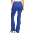 thumbnail image 3 of Women's High Rise Cotton Flare Leggings, Royal Blue, L, 3 of 5