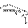 thumbnail image 2 of Febest FRONT STABILIZER BAR BUSHING D26.5 # HSB-HRVF OEM 51306-S2J-951, 2 of 2