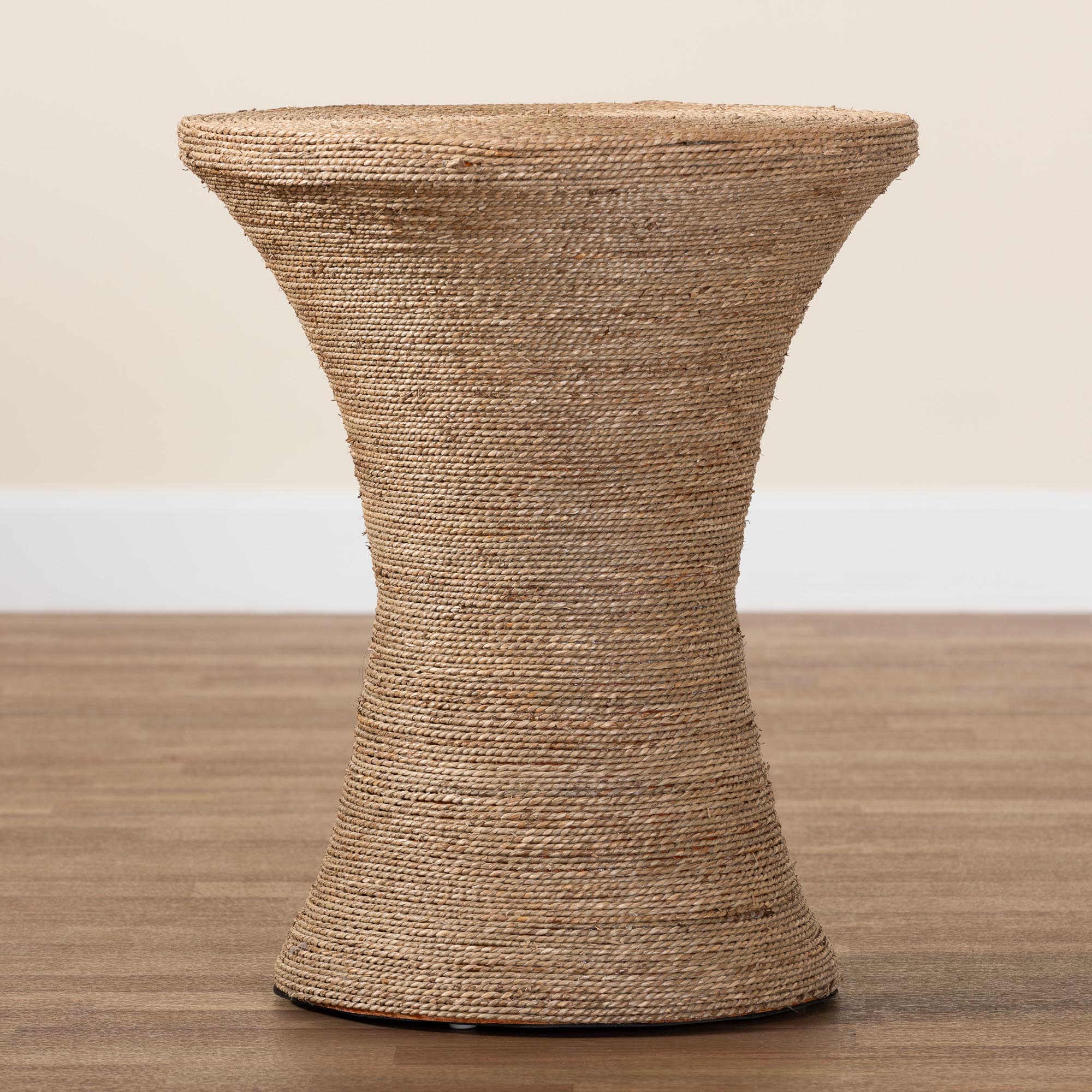 bali & pari Cady Japandi End Table, Natural Brown