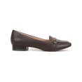 thumbnail image 2 of LifeStride Womens Catalina Faux Leather Buckle Loafer Heels, 2 of 2