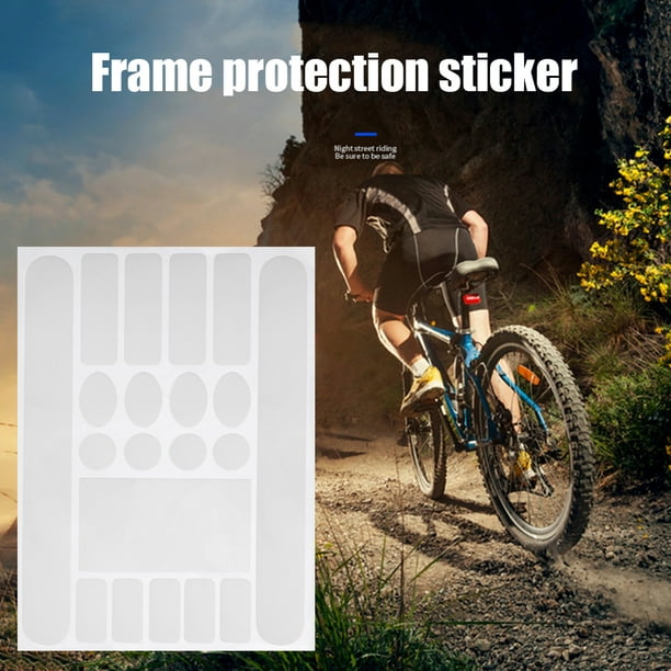 Famelof VTT Vélo Autocollant Anti-rayures Anti-Rub Vélo Cadre Protecteur  Film Autocollant 