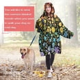 thumbnail image 4 of Wearable Oversized Blanket,Dark Pioneer Flower Pattern Wearable Blanket Hoodie for Adults,Cozy Hooded Blankets with Super Pockets,Super Warm Fuzzy Pullover for Women & Men, 4 of 6