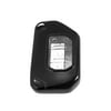 Car Key Fob Cover 4 Button Remote Key Fob Full Protection Case TPU Black for Jeep Wrangler JL JLU Rubicon 2018-2021