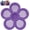 Purple, variant on Flower Shape Floating Garden Feeder, Floating Bee Waterer with Safe Landing, Pad Non Drown Design Bee Island Drinking Station for Butterfly Farm Pond Fountain Outdoor Backyard Patio Deck (Yellow)