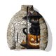 thumbnail image 3 of Chaqueta informal de algodón de invierno para hombre, abrigo de algodón con estampado de gatito, chaqueta holgada y cómoda, ropa de calle Harajuku, abrigos para hombre, 3 of 5