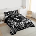 thumbnail image 3 of Homewish Teenagers Adults Gothic Witch Bedding Comforter Set 2pcs,Chic Floral Flowers Twin Comforter Sets Microfiber,Retro Vintage Aesthetic Breathable Bedding Set,Luxury Bedroom Decor, 3 of 8