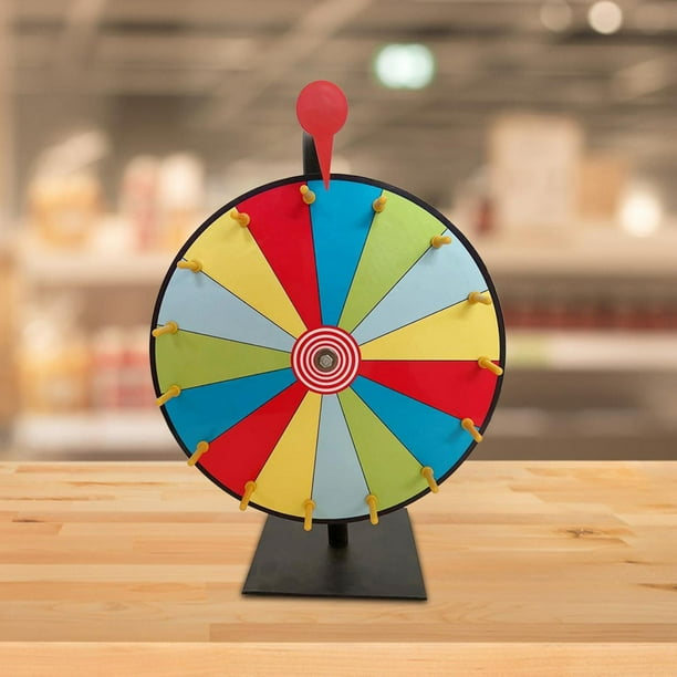 Ruwshuuk Roue pivotante pour récompenses | Roue pivotante de table avec 16 compartiments – Activité portable pour fêtes, Noël, salle de classe, maison, foire, école Ruwshuuk Roue pivotante pour récompenses | Roue pivotante de table avec 16 compartiments – Activité portable pour fêtes, Noël, salle de classe, maison, foire, école