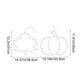 thumbnail image 3 of Decoraciones de Halloween, adornos de Halloween, regalos de Halloween, juego de dos luces de ventana con forma de calabaza de hoja de arce brillante forjadas en hierro para Acción de Gracias y Hallowe, 3 of 9