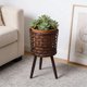 thumbnail image 4 of Soporte de madera para macetas | Estante de exhibición para plantas tejidas | Almacenamiento escalonado para plantas en maceta | Organizador de jardín para balcón interior, 4 of 6