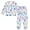 Blue and Purple Flowers, variant on Fluffy Pajamas Set Fuzzy Winter Warm Pj Sets Pullover Tops and Long Pants Blue and Purple Flowers X-Small