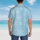 thumbnail image 4 of Balery Snowflake Snowing Camisas hawaianas de manga corta para hombre, camisas playeras de corte holgado, camisas de vacaciones con botones,3X-Large, 4 of 7