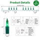 thumbnail image 4 of Luces de Navidad LAMPHOME Super Brillantes Verde 150 Luces 9.7 m, 4 of 7