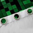 thumbnail image 5 of Homewish Black Green Rectangle Black Out Curtains for Kids, Fashion Buffalo Plaid Curtains Pack of 2 (42x63 Each), Chic Abstract Bedroom Curtains, Living Room Curtains Decor, 5 of 7
