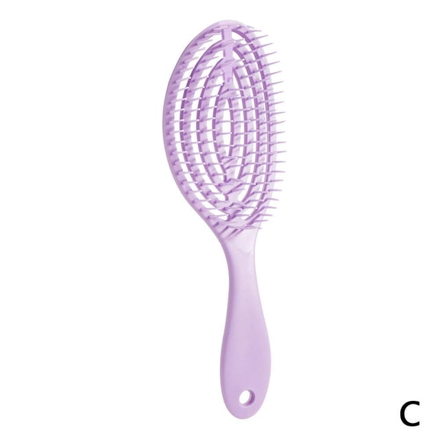 Elastic Massage Comb Tangled Hair Comb Detangling Hair Brush Hollow Out| B2R1