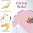 thumbnail image 3 of Mr. Pen Kids Hanger Clean And Smooth Finish Plastic Clothes Hanger, Yellow, 3 of 7