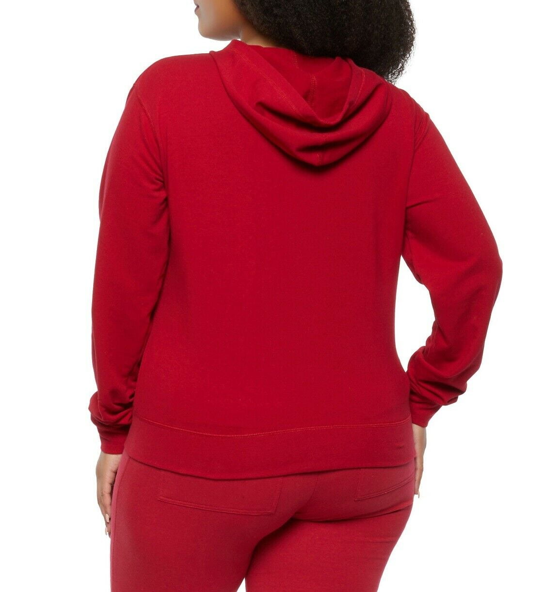 Love's Women's Plus Size Fleece Zip Up Hoodie Track Suit Set Jogging Pants