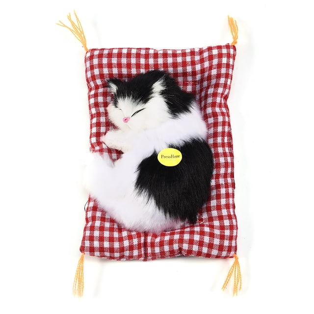 Muñeco De Gato De Simulación,Simulación De Niño DurmiendoCatPlush Simulación De Sonido Gato De Peluche Gato De Simulación Rendimiento Inigualable Jadeshay A