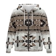 thumbnail image 4 of Uorisanigo Western Aztec Womens Zip Oversized Hoodie Warm Pocket Zipper Hoodies for Women Polyester Comfortable Fall Trendy Outfits Size XL, 4 of 7