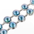 thumbnail image 3 of 14Pc Blue Mabe Cultured Pearl 925 Sterling Silver Necklace, 20", 3 of 4