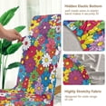 thumbnail image 5 of Yayeee 4 Pack Dining Chair Covers Stretch Parson Chairs Slipcovers Seat Protector, Whimsical Floral, 5 of 6