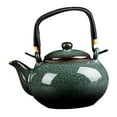 thumbnail image 2 of kowaku Ceramic Teapot Ceramic Kettle 750ml Home for Boiling Hot Water Tea Maker for Camping Tea House Kitchen Tea Lovers Gift Hiking grenn, 2 of 9