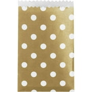 Small Gold Dot Treat Bag, 20pk