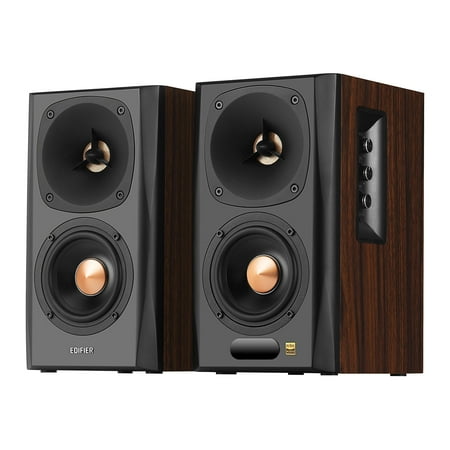 Edifier - S360DB Bookshelf Speaker & Wireless Subwoofer, Computer Speakers - Bluetooth v4.1 aptX Wireless - 2.1 Speaker System - Wood/Black