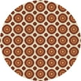 thumbnail image 1 of Ahgly Company Machine Washable Indoor Round Transitional Saffron Red Area Rugs, 4' Round, 1 of 7