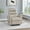 Gray, variant on Pemberly Row Contemporary Faux Leather Swivel Recliner in Black