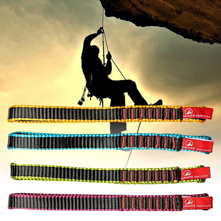 Yirtree Climbing Utility Cord, Nylon Sling Runners, Creating Anchors  System, Rappelling Gear, Perfect for Tree Work, Rock Climbing, Rappelling,  Outdoor Activities,4.72in 
