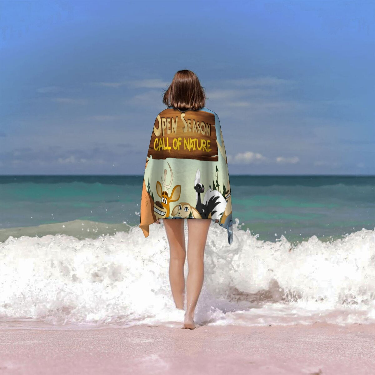 open season call of nature Gifts Beach Towel for Women Girl Birthday Inspired Fan Bath Outdoor Music Lover