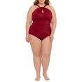 thumbnail image 2 of Embrace Your Curves Women's and Women's Plus Sloane Keyhole Front One Piece Swimsuit., 2 of 4