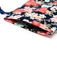 thumbnail image 3 of 10 pc Cotton and Linen Cloth Packing Pouches Drawstring bag Rectangle with Pattern Midnight Blue 14x10x0.3cm, 3 of 3