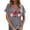 Grey, variant on Womens T Shirts Christmas Santa Print V Neck Short Sleeve Graphic Spring And Summer Casual Outfits Hawaiian Shirt For Women