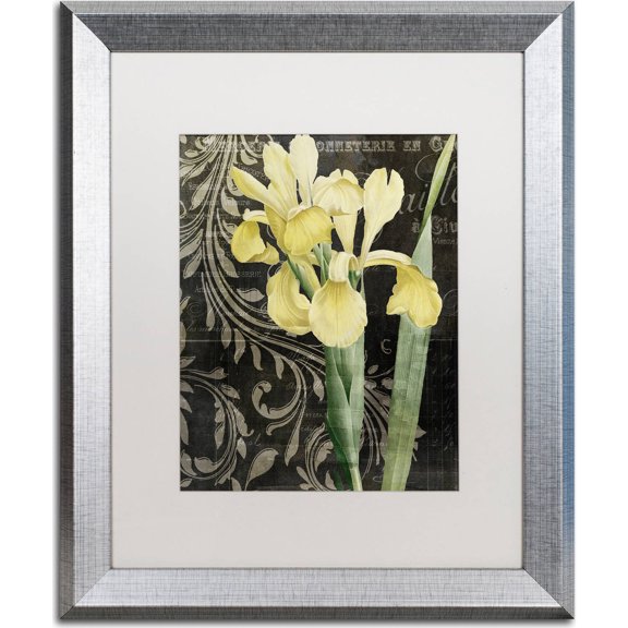 Trademark Fine Art "Ode To Yellow" Canvas Art by Color Bakery, White Matte, Silver Frame