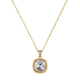 thumbnail image 3 of Collar para Mujer con Baño de Oro 14k o Plata LuckyLy, Cadena con Dije de Zirconia Cúbica, Modelo Cleo Azul
 dorado UNITALLA, 3 of 6