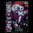 thumbnail image 2 of Men's The Nightmare Before Christmas Santa Jack Christmas Comic  Graphic T-Shirt, 2 of 4