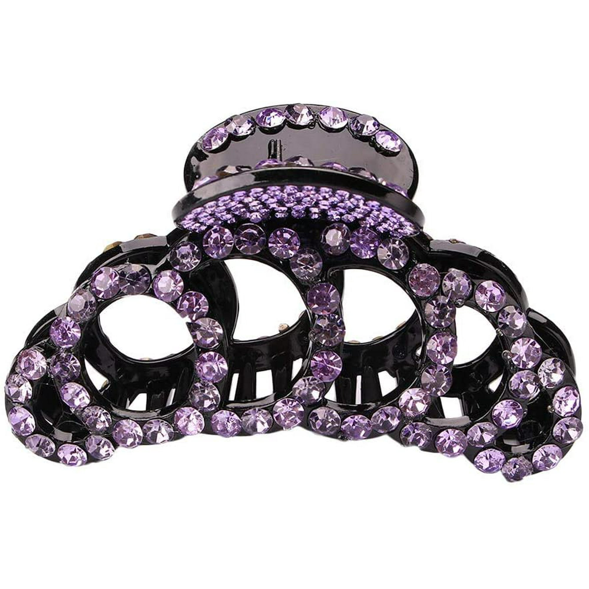 Luxury Shiny Hair Catch Elegant Rhinestone New Girl Crystal Women Banana Grips Crab Clamp Fashion Hair Clips Vintage Hair Claws(Violet) | Walmart Canada Luxury Shiny Hair Catch Elegant Rhinestone New Girl Crystal Women Banana Grips Crab Clamp Fashion Hair Clips Vintage Hair Claws(Violet) | Walmart Canada