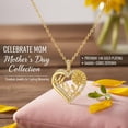 thumbnail image 2 of Midir&Etain Mom Necklace 14K Gold Plated Sunflower Necklaces for Women Heart Pendant Necklaces Birthday Mothers Day Jewelry Gifts for Mom Mum Wife, 2 of 7