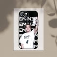 thumbnail image 4 of Singer E-Eminem funda de teléfono para Apple iPhone 15,14,13,12,11,XS,XR,X,8,7,Pro,Max,Plus,mini funda negra de silicona, 4 of 5