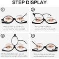 thumbnail image 5 of Ludlz Readers Magnifying Makeup Glasses Eye Make Up Spectacles Flip Down Lens Womens Reading Glasses, 5 of 6