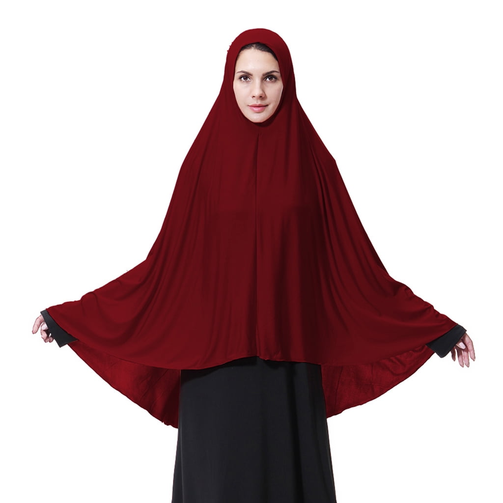 thumbnail image 2 of Buy XINNI Women Muslim Turban Lady Adjustable Hijab Islamic Stretch Elastic Head Cover, Black, Medium At 2 of 11