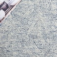 thumbnail image 6 of SAFAVIEH Abstract Caelestinus Ogee Wool Runner Rug, Ivory/Navy, 2'3" x 6', 6 of 10